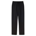 thumbnail image 2 of Handshe Men's Casual Pants with Drawstring Pockets and Elastic Waist Comfortable Daily Wear Casual Bottoms,Plus Size, 2 of 3