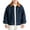 Blue, variant on Coerni Boys Denim Jacket Full Zip Casual Collar Jean Outerwear Teen Fall Winter Vintage Trendy Jean Coat with Pockets