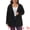 Black, variant on DARING DIVA Women's Plus Open Front Long Sleeve Lightweight Cardigans 1X Dark Blue