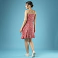 thumbnail image 3 of Globus Women Polka Dots Frilled Wrap-Neck Strappy Shoulder Waist Tie-Up Fit & Flare Dress, 3 of 5