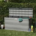 thumbnail image 2 of vidaXL Garden Storage Box Grey 117x45x56 cm, 2 of 5