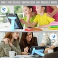 thumbnail image 2 of for Lenovo Tab M10 FHD Plus 10.3" 2020 Case with Pencil Holder & Kickstand, Shockproof Drop Proof Kids Friendly Rugged Full Body Protective Cover for Lenovo Tab M10 FHD Plus 10.3" 2020, Black+Blue, 2 of 4