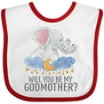 thumbnail image 3 of Inktastic Will You Be My Godmother? Boys or Girls Baby Bib, 3 of 4