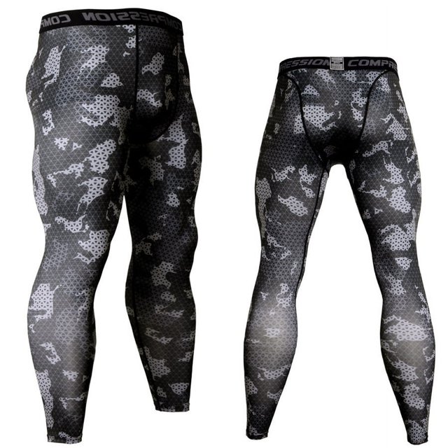 Mallas de baloncesto profesionales para hombre, pantalones ajustados de compresión y elásticos para fitness, pantalones deportivos para correr, pantalones de camuflaje de secado rápido