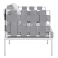 thumbnail image 2 of Harmony Sunbrella Outdoor Patio Aluminum Armchair, 2 of 6