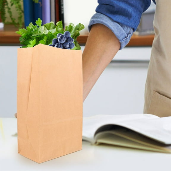 PENIKOKO 20pcs Grocery Bags Reusable Khaki Washable for Events and Weddings