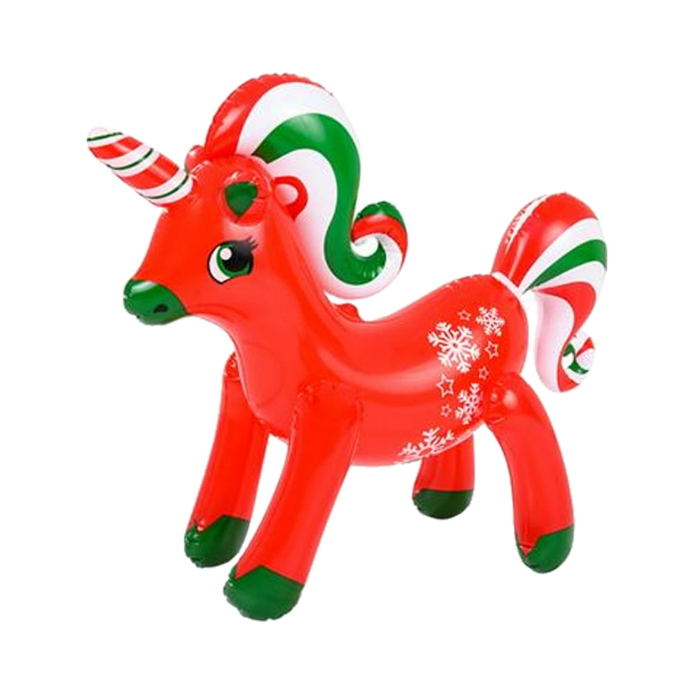Christmas Red Unicorn 24" Inflatable Toy Decoration