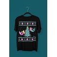thumbnail image 5 of Old Glory Mens Mermaid Tree Ugly Christmas Sweater Short Sleeve T Shirt, 5 of 6
