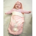Knitted Baby Sleeping Bag with Button Bolsa Infantil Bunny Cotton Baby