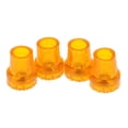 thumbnail image 2 of MERIGLARE 4Pcs Rubber Anti-Slip Sturdy Canes Replacement Tips for Walking Crutches Orange, 2 of 7