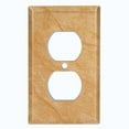 thumbnail image 3 of Metal Light Switch Plate Outlet Cover (Image of Marble Brown MAR028), 3 of 24