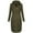 Army Green, variant on Kaemgyyd Hoodie Dress for Women with Pocket Casual Drawstring Lightweight Long Sleeve Pullover Dress Sweatshirt Streetwear Fall