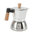 thumbnail image 1 of Cafetera, Stovetop Wooden Handle Coffee Maker  for Office 150ml, 1 of 7