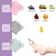 thumbnail image 5 of Moisturizing Socks, 3 Pairs-Moisturizing/Gel Heel Socks for Dry Cracked Heels, Open Toe Socks, Ventilate Gel Spa Socks to Heal and Treat Dry, Gel Lining Infused with Vitamins (Pink, Turquoise, Grey), 5 of 5