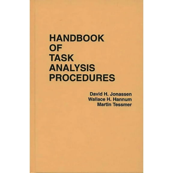 Handbook of Task Analysis Procedures, (Hardcover)