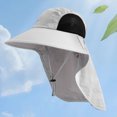 thumbnail image 1 of Sombrero de pescador de nailon, sombrero de verano transpirable para mujer para deportes al aire libre (gris claro) Likrtyny Para estrenar, 1 of 9