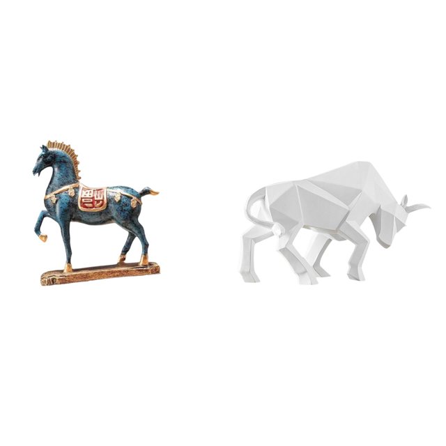 Figura de caballo,Figura de caballo Escultura animal coleccionable,Estatua del toro,Estatua de toro,estatuilla,escultura,decoración de escritorio,Arte coleccionable decorativo para la