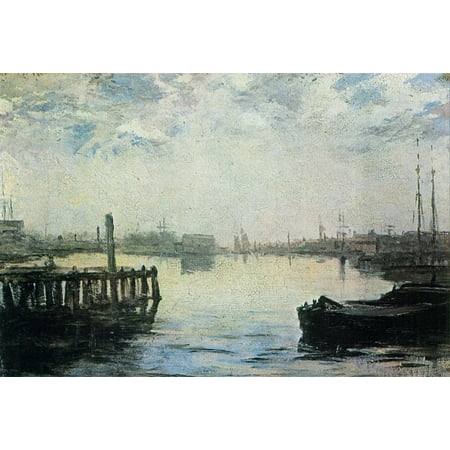 - Framed Art for Your Wall Hunt, William Morris - The port of Gloucester 10 x 13 Frame