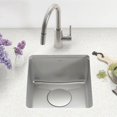 thumbnail image 2 of Kraus Dex Series 17 Inch Undermount Single Bowl Stainless Steel Kitchen Sink, 2 of 5