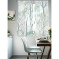 thumbnail image 4 of Green Ombre Leaves Tree Sheer Curtains for Living Room Bedroom Vintage Green Forest Sheer Curtains 72 Inch Long 2 Panels Set Light Filtering Curtain Window Treatments Drapes for Dining Room, 4 of 6