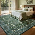 thumbnail image 5 of 6x9 Area Rugs for Living Room, Washable Area Rugs with Non-Slip Backing, Boho Floral Vintage Carpets Low Pile for Dining Room, Bedroom, Home Office, Indoor, Nursery, Apartment., 5 of 10