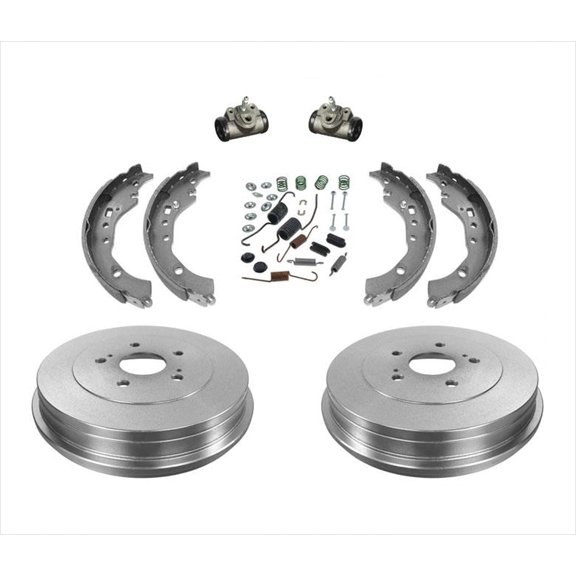 Fits For 08-14 Scion XD Rear Brake Drums Brake Shoes Springs Rr Cylinders 6Pc Kt