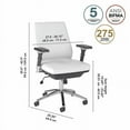 thumbnail image 6 of 400 Series Mid Back Leather Executive Office Chair in White, 6 of 7