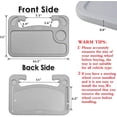 thumbnail image 3 of Car Steering Wheel Desk,Two-Sided Design,Portable Notebook IPad Laptop Tray,Dining Table,Car Table Food Eating Tray (Grey), 3 of 7