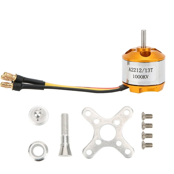 RC Motor, Outrunner Brushless Motor, Professional A2212 Outrunner Brushless Motor High Power Motor Parts for RC Quadcopter RC Aircraft Plane Multicopter Drone Fixed Wing Helicopter[1000KV]