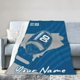 thumbnail image 2 of Custom Detroit Blanket Gifts for Men Women Personalized Fans Add Name and Number Throw Blankets, 30" X 40",40" X 50", 50" X 60", 60" X 80", 2 of 6