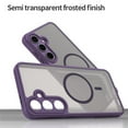 thumbnail image 5 of YEYKX Magnetic for Samsung Galaxy S24 FE 5G Case [Compatible with MagSafe] [Military Grade Drop Protection] Translucent Matte Shockproof Phone Case,Purple, 5 of 8