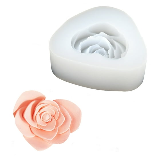 AOOOWER Cake Decoration Silicone Dessert Mold Assorted Flower Shape Mould for Cakes Chocolates and Confections Cooking Tool