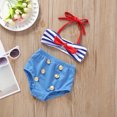 thumbnail image 2 of FRSASU 2Pcs Infant Kids Girls Swimwear Straps Swimsuit Bathing Bikini Set Outfits, 2 of 8