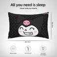 thumbnail image 3 of Kuromi and My Melody Throw Pillow Cover Decoration Pillow Case Cushion for Home Sofa Couch Queen Size 20x30 Inch, 3 of 7