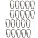 thumbnail image 2 of 20 Piezas Gancho de Mosquetón Perfecl de Bloqueo de Tornillo Acero Pequeña Herramienta de Acampar, 2 of 8