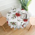 thumbnail image 4 of Merry Christmas Tablecloth Xmas Round Tablecloth 60 Inch Holiday Washable Table Cloth Cover for Farmhouse Outdoor Picnic Home Kitchen Party Decor, 4 of 6