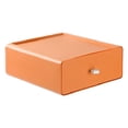 thumbnail image 2 of Organizador de cajones de escritorio, organizador de bolígrafos de mesa, caja de almacenamiento, contenedor naranja, 2 of 9