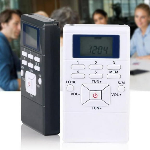 Portable Digital FM AM Radio Mini Pocket Walkman Receiver Stereo w/ Earphones