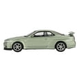 thumbnail image 3 of Nissan Skyline GT-R (R34) V-Spec II Nur RHD (Right Hand Drive) Millenium Jade Metallic Ltd Ed 1/64 Diecast Model Car by Mini GT, 3 of 7
