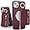 A+Red Wine, variant on iPhone 15 Case with Card Holder for Women, iPhone 15 Phone Case Wallet with Strap Credit Card with Kickstand Zipper Case for iPhone15 - Red Wine