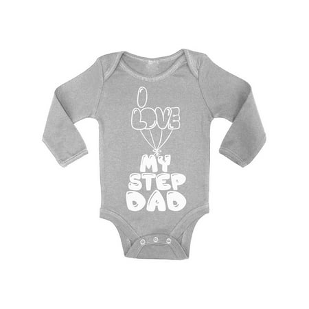 

Awkward Styles Baby Boy Clothes One Piece Cute Baby Girl Bodysuit I Love my Step Dad I Love my Daddy Baby Bodysuit Best Father Ever Bodysuit Long Sleeve Cute Gifts for Step Parents Babies Clothing