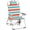 Rainbow Stripes, variant on Portable Adjustable 5-Position Lightweight Aluminum Beach Chair with Storage, Blue