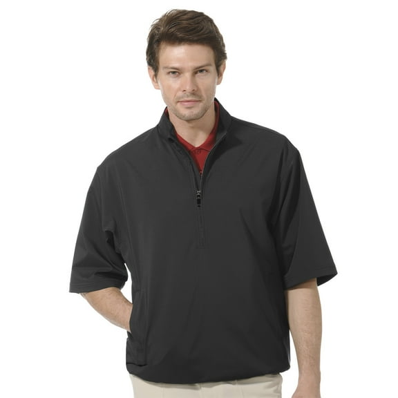 Monterey Club Men's 1/2 Zip Short Sleeve Active Golf Windbreaker #1798