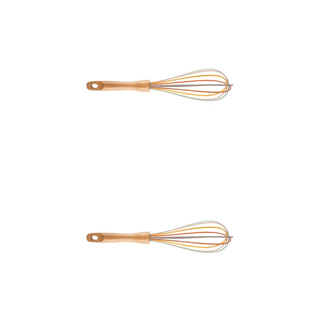 Moyic Batidor de silicona batidor de huevos Manual mango de batidora de crema de de mano herramienta de cocina para hornear Type2 NO2