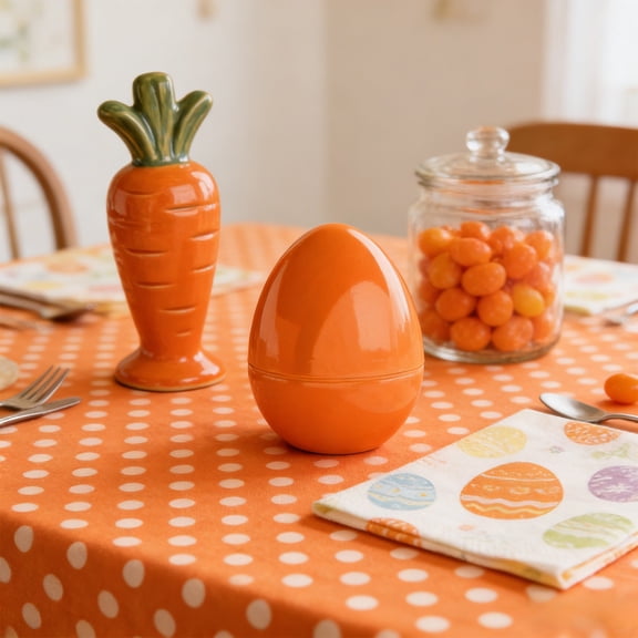 Giunmcul Large Plastic Easter Egg Openable Twist Egg Container for Surprise Filling Party Prop Decor Boys and Girsl Toy 1 Piece 12x8cm Assorted Colors Orange