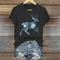 thumbnail image 1 of Tejiojio Women's Animal Printed T-shirt Casual Round Neck Short Sleeve Blouses S-2XL, 1 of 4