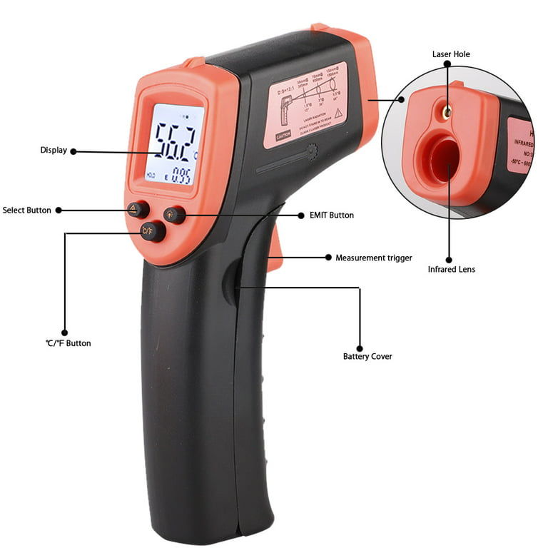 Temperature Gun Non-Contact IR Infrared Digital Thermometer w