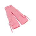 thumbnail image 4 of Pantalones cargo a escala 1:12, accesorio de disfraz para muñecas de 6 pulgadas y figuras de acción femeninas. Rosa, 4 of 9
