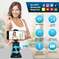 thumbnail image 3 of Trípode con rotación de 360° y seguimiento automático para smartphone, control de gestos y estabilizador de cardán para transmisión en vivo, color blanco, 3 of 6