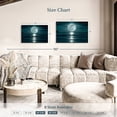 thumbnail image 4 of Elephant Stock Big Moon Wall Art - Horizontal Canvas Wall Art - Living Room Wall Decor - Astronomy & Space Canvas - Teal And Gray Decor - 36" x 24", 4 of 8